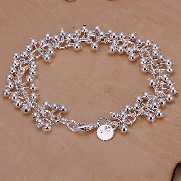 Wholesale 925 silver bracelet 925 silver fashion jewelry charm bracelet Purple Bracelet H017