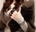 Bags 2012 gem skull ring bag day clutch evening bag women's handbag