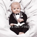 100% cotton baby boy's Gentleman modelling romper infant long sleeve climb clothes kids outwear/clothes