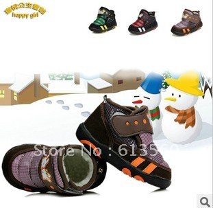 Free Shipping 2013 new foreign trade infant winter thick warm cute shoes Mianxie Wenzhou shoes a073 ok(China (Mainland))