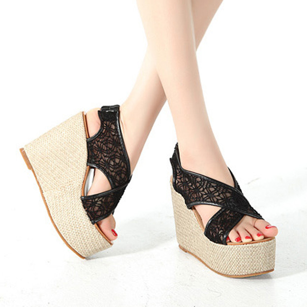 open wedge shoes
