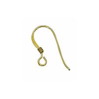New Arrive Chirstmas Jewelry !Stunning 20pcs 17mmx17mm 14k-20 Yellow Gold Filled French Hook Ear Wire Hot Sale New Free Shipping