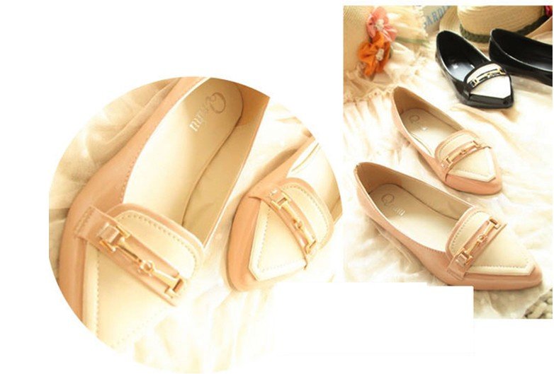 Flat Gold Shoes