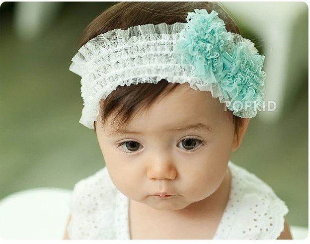 Toddler lace bow hair belt, personalized baby jewelry, hot sales, free shipping(China (Mainland))