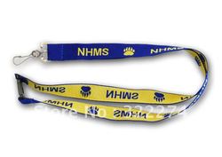 quality custom logo woven polyester neck lanyard promotional gifts 20x90cm neck lanyard wholesale(China (Mainland))