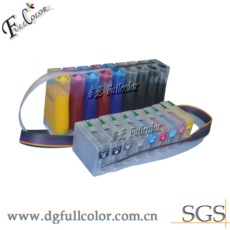 Free shipping ! CISS ink system with pigment ink and compatible chip for Epson stylus pro 3800 large printer(China (Mainland))