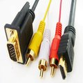 HDMI HDTV to VGA 3 RCA Converter Adapter Cable 1080p