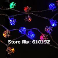 2012 New Hot 10M/80 Moon&Star Pendant led light string chrismas decoration light 220V/110V with connector,free shipping