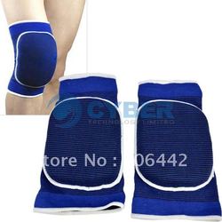 Sports Elastic Padded Sponge Knee Pad Support Brace Protector Free Shipping(China (Mainland))