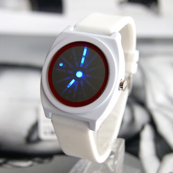 Fashion led laser pointer watch ultra-thin waterproof mirror watch(China (Mainland))