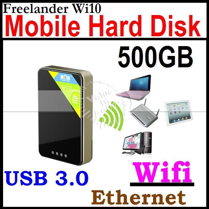 Купить Freelander wi10 500gb wifi мобильный жесткий диск hdd sata ...