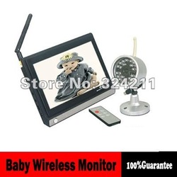 2.4G Wireless 7inch TFT LCD Monitor + Day&Night CCTV Camera Baby Monitor(China (Mainland))