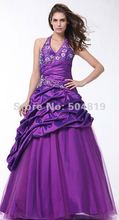 2013 Hot sale Custom New Stunning Purple Taffeta Embroidery Quinceanera Dresses Prom Gown Party Free Shipping