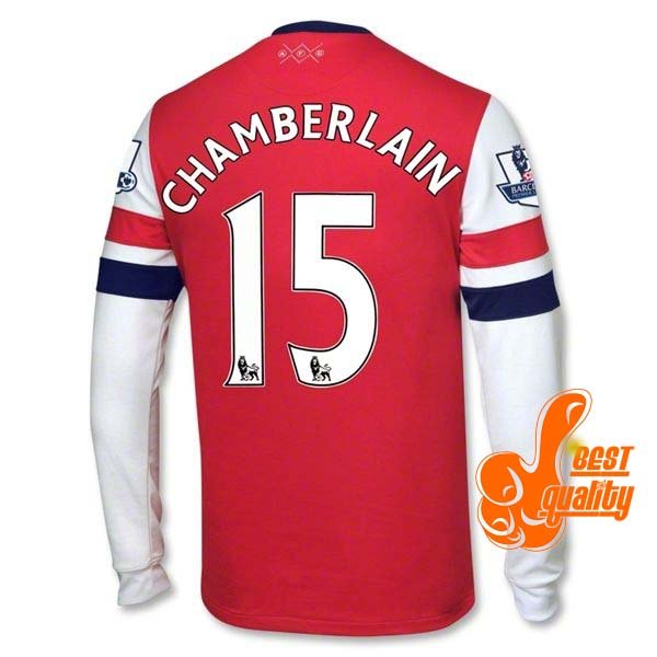 wholesale ! Top Thailand quality LEP 2012/13 Arsenal shirt Jersey soccer Long sleeve home KID Blue Free shipping Chamberlain 15(China (Mainland))