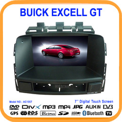 7"For Buick Excell GT Car DVD Player with GPS Navigation Bluetooth DVB/ISDB(option)4GB Map Free Shipping(AC1357)(China (Mainland))