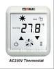 Underfloor heating thermostat  TFY-379 230VAC touch screen 5-35oC 50Hz 220V AC+/-10%