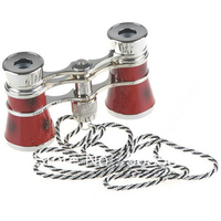 Free shipping   3 x 25 Pocket Foldable Hiking Binocular Adjustable Telescope - Red & Silver