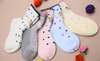 Free shipping, boy & girl infant & kids child mesh hole thin socks for summer, 2 styles: flat / curl end, 12 pairs/lot