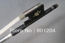 1Pcs Strong plaid Carbon fiber violin bow 4 4 Copper mounted