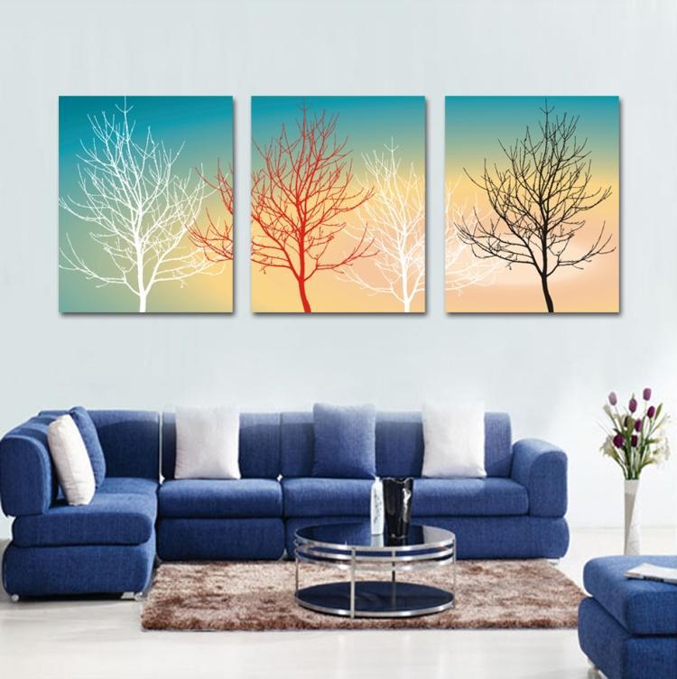 Free shipping 3 Panels Hot Sell Canvas Decorative Modern Painting Living Room Abstract Large Paint Picture Wall Hanging Art 41(China (Mainland))