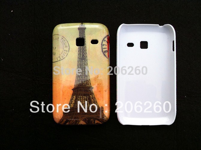 Free shipping 10pcs/lot Eiffel tower London Big Ben back hard cover shell case for Samsung Galaxy 6102 Good Quality(China (Mainland))