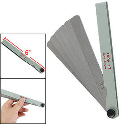 6" Length 0.02-1mm Thickness Measure Feeler Gauge 2 Pcs free shipping(China (Mainland))