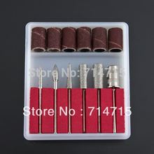 Professional 6pcs Nail Drill Kit Bits file For Electric Drills & Filling System 100% Brand New(China (Mainland))