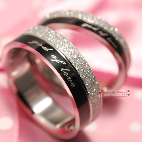 lover couples his and hers promise ring sets,Stainless Steel Rings ...