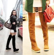 Fashion snow boots women';s shoes high-leg martin over-the-knee medium-leg boots Free shipping(China (Mainland))