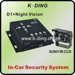 1CH HD Mobile DVR Camera System, HD Mini DVR with Waterproof Night Vision Camera, D1 704*576, Motion Detection Free Shipping(China (Mainland))