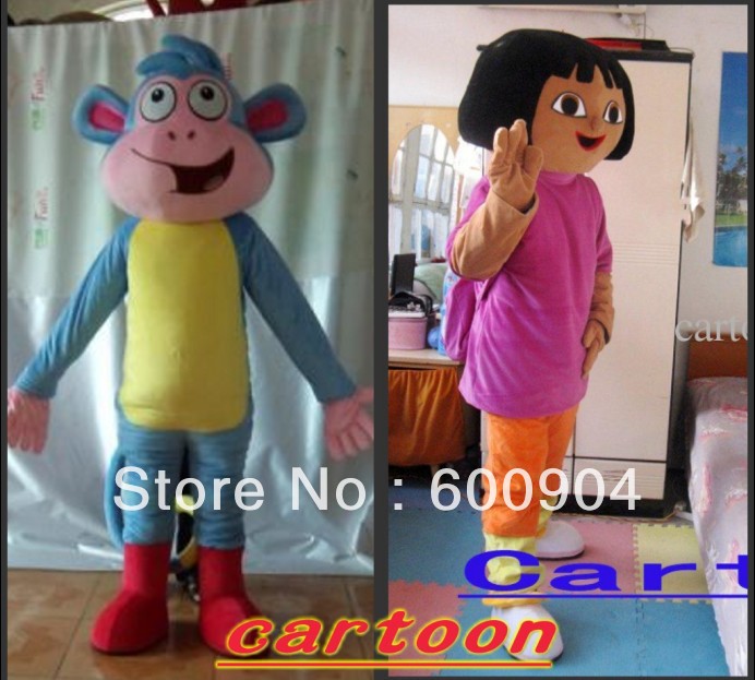 BootstheMonkeyDoraMascotcostumeAdultSizeHalloweenParty