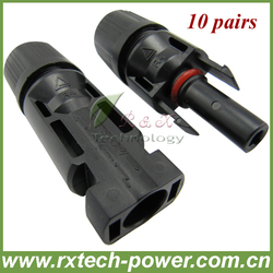 Wholesale MC4 solar cable connector, Solar power connector MC4 compatible,10pairs a lot(China (Mainland))