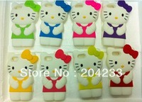 Hot selling Hello Ketty design silicon case cover   for apple iphone 5 5g free shiping 50pcs/lot