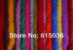 10Pcs/lot 200cm(79") Chicken Feather Strip Wedding Marabou Feather Boa #10 color Y choose(China (Mainland))