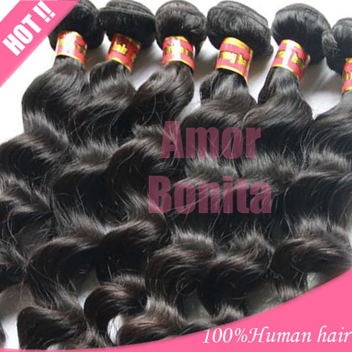 Brazilian Deep Wave Hair, human hair Soft and Natural hair extensions ,(China (Mainland))