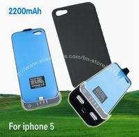 10pcs/lot.DHL Free. New Arrival 2200mah Backup Battery Case for iPhone 5 Portable Backup External Battery charger for iPhone5
