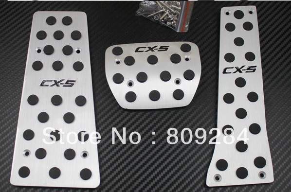 Free shipping! 3 pcs Aluminum alloy gas pedal break pedal accelerator ...