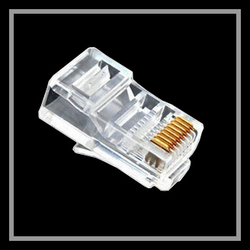 Free shipping New 100PCS/Lot RJ45 CAT5 Modular Plug Network Connector RJ-45 cable adapter(China (Mainland))