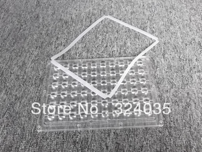 1pcs/lot 60x1W high power 60W led streetlight lens 60x120 degree with silica gasket and mcpcb(China (Mainland))