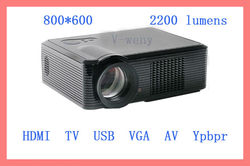 800*600 NEW HD Home Theater Multimedia LED Projector 1080P HDMI USB TV DVD WII(China (Mainland))