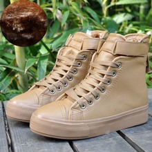 free shipping Winter martin boots high top snow boots fashion medium leg boots thermal cotton padded