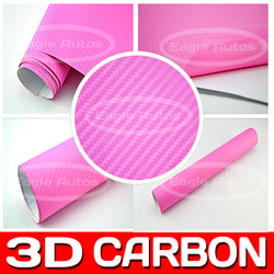 Pink 3D Carbon Fiberl High Quality Best Service Size:5m/10m/15m/20m / FREE SHIPPING RETAIL(China (Mainland))