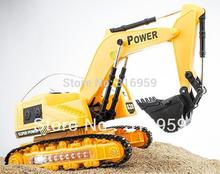 Free Shipping New 6 channel remote control digger r c excavator Dig Function remote control children