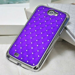 10pcs/lot Free Shipping,Diamond Case For N7100 Rhinestone Diamond Bling Glitter Hard PC Case For Samsung Galaxy Note II 2 N7100(China (Mainland))