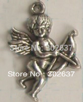 FREE SHIPPING 70PCS Tibetan silver cupid charms A12825