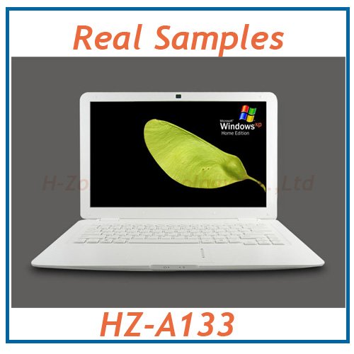 Free shpping Ultra thin 13 3 inch laptop with Intel Atom D2500 dual core 1 86Ghz