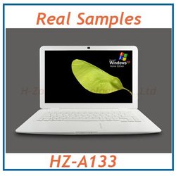 Free shpping Ultra-thin 13.3 inch laptop with Intel Atom D2500 dual-core 1.86Ghz,2G RAM&320G HDD,Russian Keyboard and System(Hong Kong)