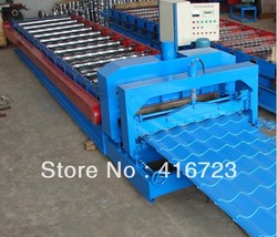 Glazed tile Roll forming machine Auto cut to length .roll forming machine ,metal roof machine ,cold forming machine(China (Mainland))