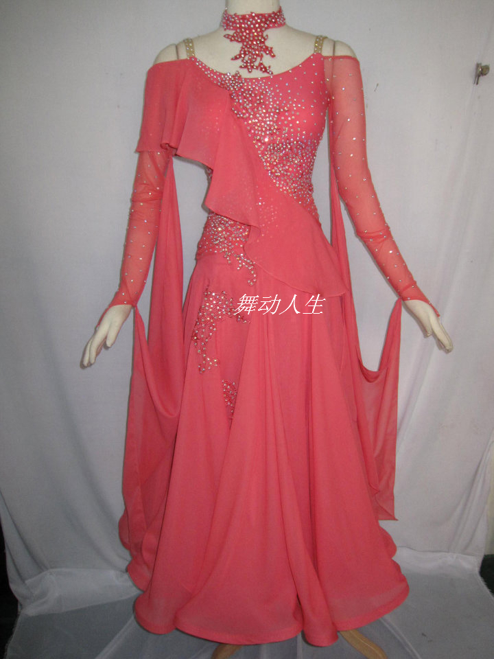 Free-shipping-Ballroom-Dress-Dancing-dress-Beading-Strenchy-Red-Floor ... Free-shipping-Ballroom-Dress-Dancing-dress-Beading-Strenchy-Red-Floor ...
