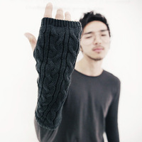 Free Shipping Male twisted lucy refers to semi-finger gloves long design yarn gloves arm sleeve 4 d115st10 support wholesale
